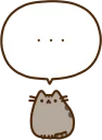 😐-Pusheen, Telegram Sticker