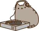 🎵-Pusheen, Telegram Sticker