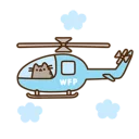 🚁-Pusheen, Telegram Sticker