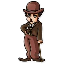 😕-Charlie Chaplin, Telegram Sticker