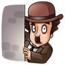 😨-Charlie Chaplin, Telegram Sticker