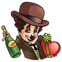 💝-Charlie Chaplin, Telegram Sticker