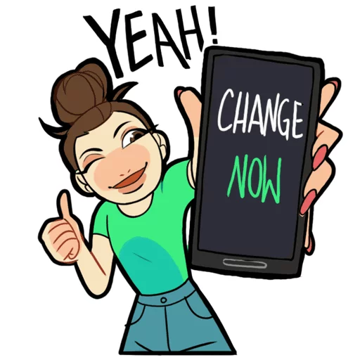 ChangeNOW's Stickers, telegram sticker