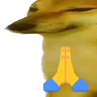 🙏-Cheems @LegendaryKeys, Telegram Sticker