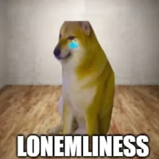 😔-Cheems @LegendaryKeys, Telegram Sticker