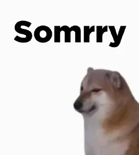 😕-Cheems @LegendaryKeys, Telegram Sticker