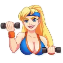 🏋-Cheerleader Girl, Telegram Sticker