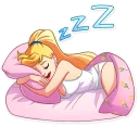 💤-Cheerleader Girl, Telegram Sticker