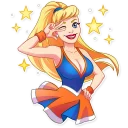 ✨-Cheerleader Girl, Telegram Sticker