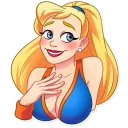 😊-Cheerleader Girl, Telegram Sticker
