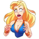 😨-Cheerleader Girl, Telegram Sticker