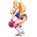 💃-Cheerleader Girl, Telegram Sticker