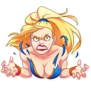 👿-Cheerleader Girl, Telegram Sticker