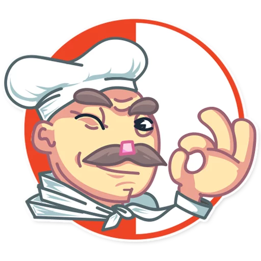 Chef Gustav, telegram sticker