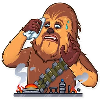 😨-Chewbacca, Telegram Sticker