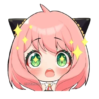 🤩-Anya Forger, Telegram Sticker