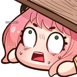 😰-Anya Forger, Telegram Sticker