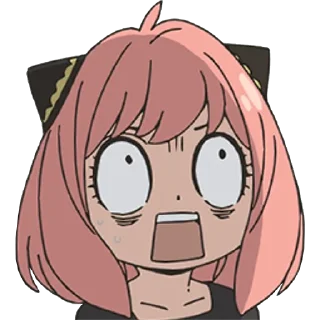 😨-Anya Forger, Telegram Sticker