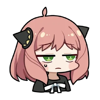😐-Anya Forger, Telegram Sticker