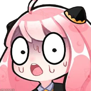 😰-Anya Forger, Telegram Sticker