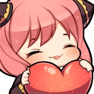 ❤️-Anya Forger, Telegram Sticker