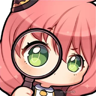 🔍-Anya Forger, Telegram Sticker