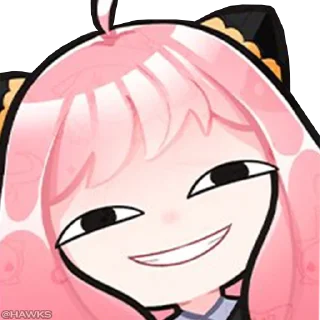 😏-Anya Forger, Telegram Sticker