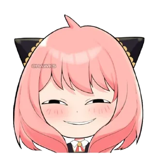 😏-Anya Forger, Telegram Sticker