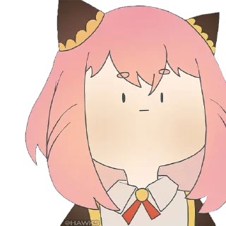 😐-Anya Forger, Telegram Sticker