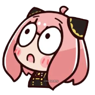 😲-Anya Forger, Telegram Sticker