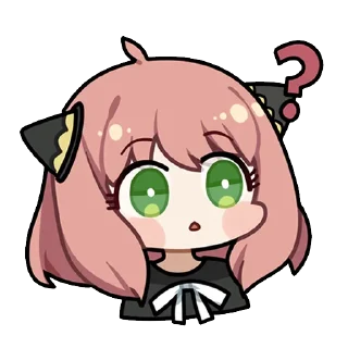 ❓-Anya Forger, Telegram Sticker