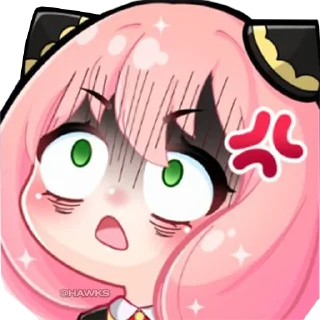 😨-Anya Forger, Telegram Sticker