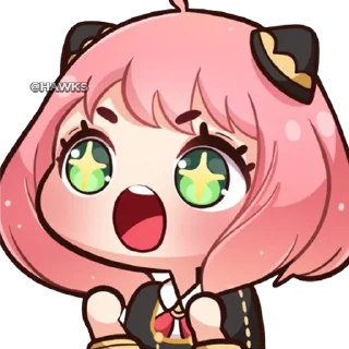 🤩-Anya Forger, Telegram Sticker