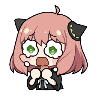 😭-Anya Forger, Telegram Sticker