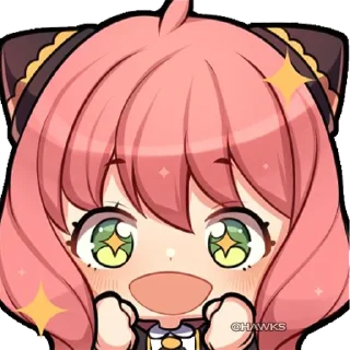 🤩-Anya Forger, Telegram Sticker