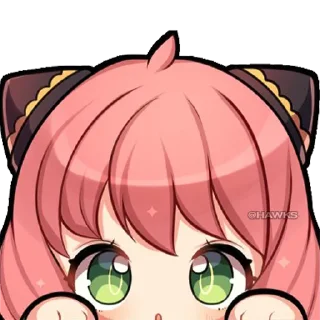 😮-Anya Forger, Telegram Sticker