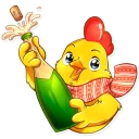 🍾-Chicken Chuu, Telegram Sticker