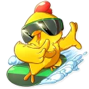 🏂-Chicken Chuu, Telegram Sticker