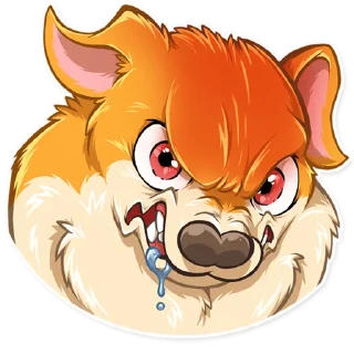 😡-Chihuahua Chica, Telegram Sticker