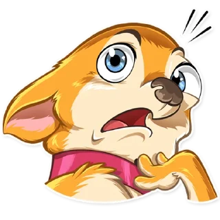 😨-Chihuahua Chica, Telegram Sticker