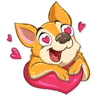 😍-Chihuahua Chica, Telegram Sticker