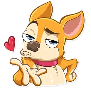 😘-Chihuahua Chica, Telegram Sticker