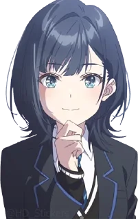 😏-@HD_Stickers Chitose Is in the Ramune Bottle P1, Telegram Sticker