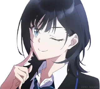 😉-@HD_Stickers Chitose Is in the Ramune Bottle P1, Telegram Sticker
