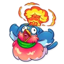 🤯-Chris the Bullfinch, Telegram Sticker