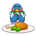 😞-Chris the Bullfinch, Telegram Sticker