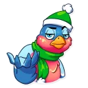 😑-Chris the Bullfinch, Telegram Sticker