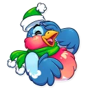 😂-Chris the Bullfinch, Telegram Sticker