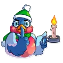 🤐-Chris the Bullfinch, Telegram Sticker