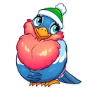 ☺️-Chris the Bullfinch, Telegram Sticker